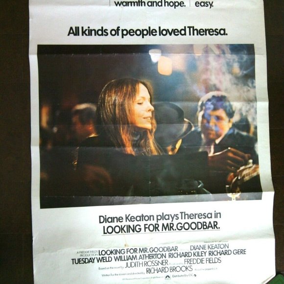 Film Poster Original Looking for Me Goodbar Diane Keaton & Richard Gere Movie - Picture 8 of 16